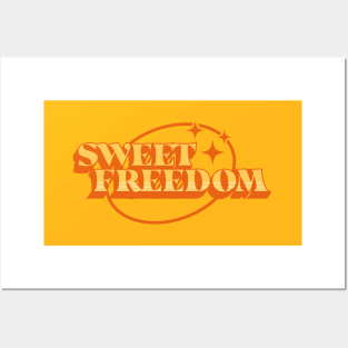 Sweet Freedom // Retro Faded Style Posters and Art